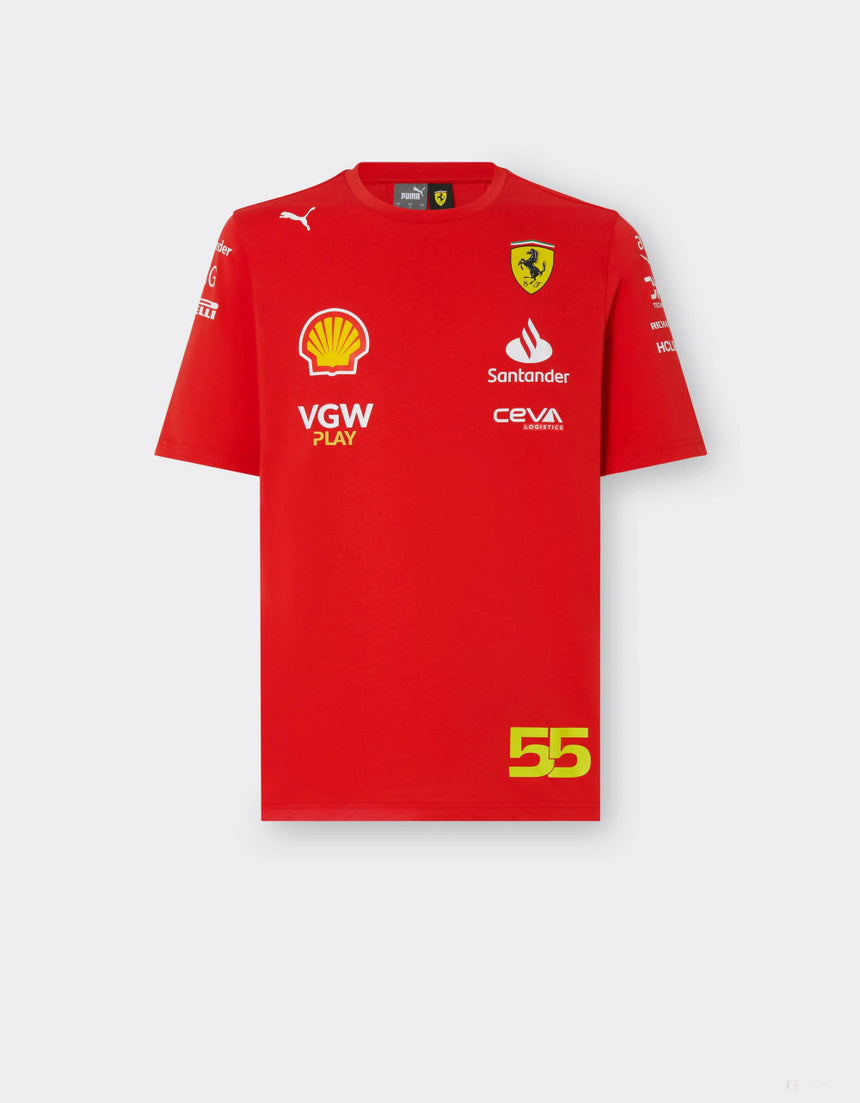 Ferrari maglietta, Puma, Carlos Sainz, rosso - FansBRANDS®