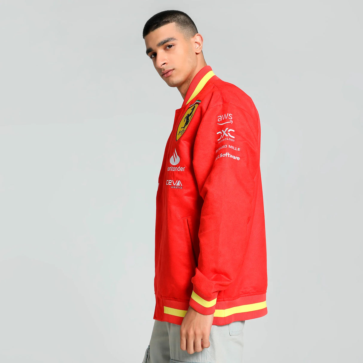 Ferrari giacca, Puma, squadra, Varsity, rosso, 2024