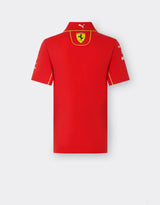Ferrari t-shirt collo camicia, Puma, squadra, donne, rosso, 2024