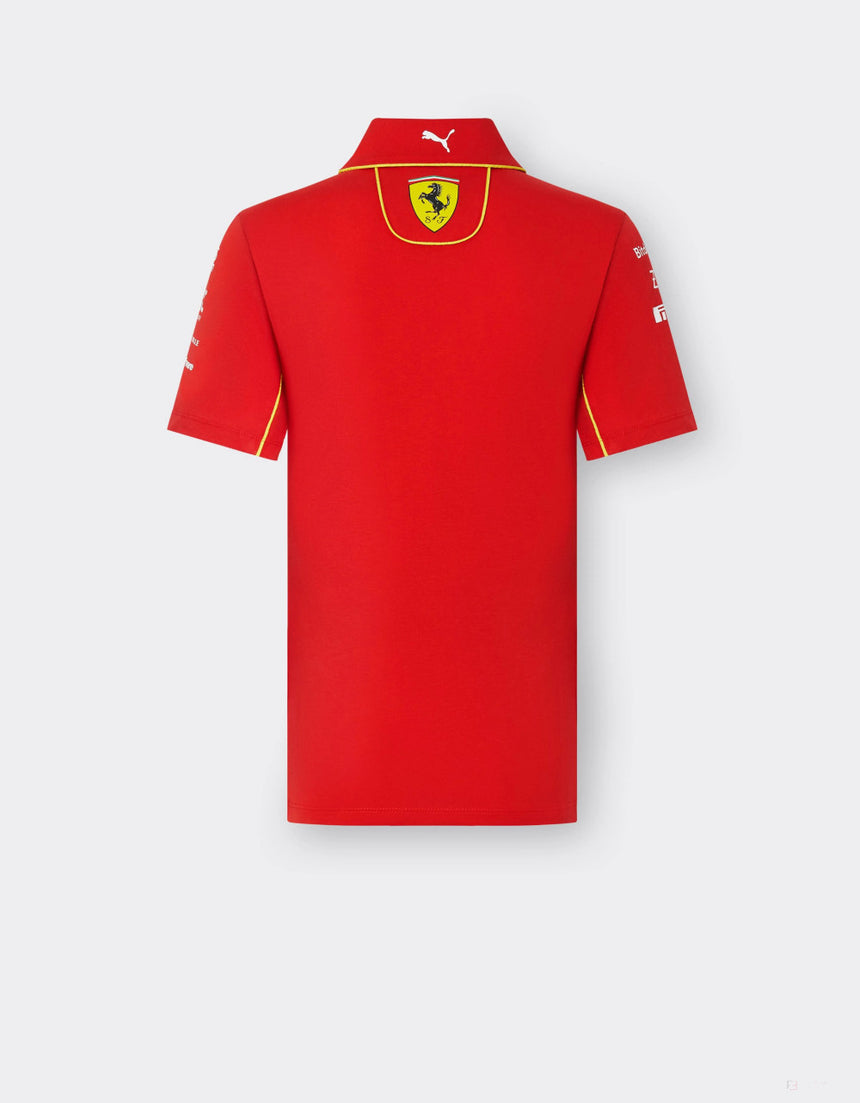 Ferrari t-shirt collo camicia, Puma, squadra, donne, rosso, 2024 - FansBRANDS®