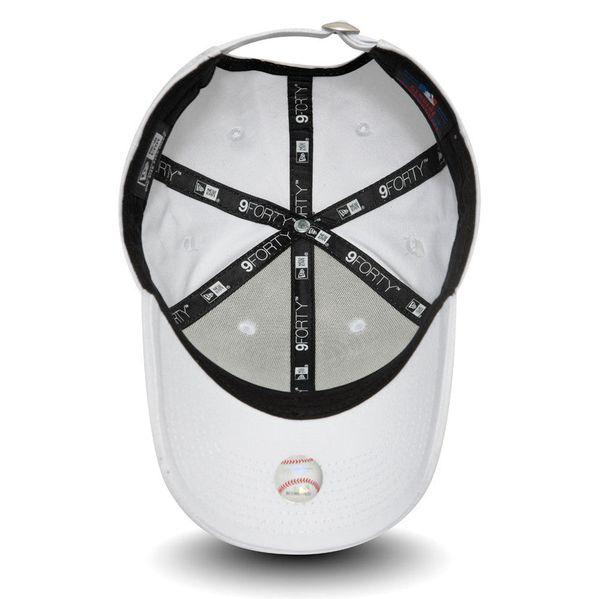 Cappellino New York Yankees, New Era, 9FORTY, essenziale, bianco puro