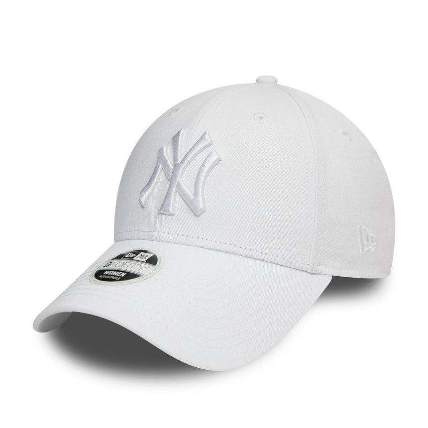 Cappellino New York Yankees, New Era, 9FORTY, essenziale, bianco puro