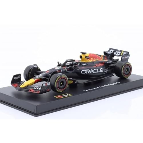 Red Bull Racing RB19 Model Car, Burago, 1:43, Max Verstappen #1, Acrylic Box, 2023