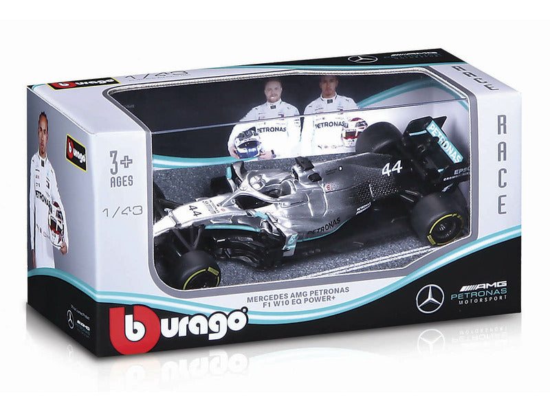 Mercedes modello di auto, bburago, Lewis Hamilton #44, W10 EQ Power+