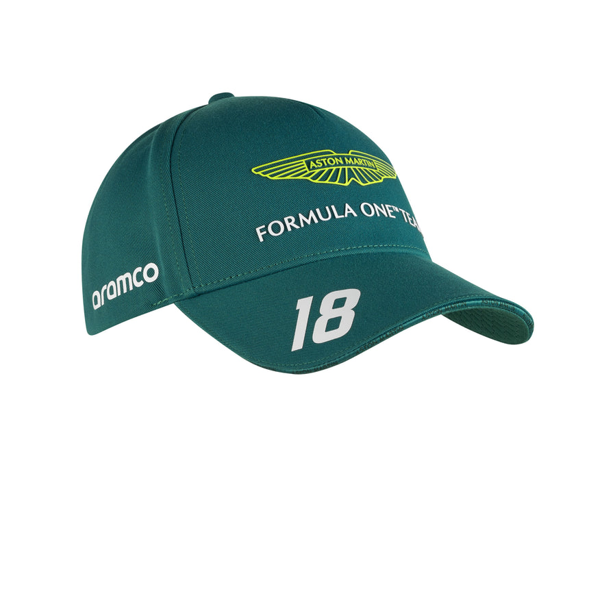 Lance Stroll Cap, Aston Martin, Team, grün, Kinder, 2023