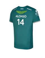 Aston Martin t-shirt, Fernando Alonso, green, 2023 - FansBRANDS®