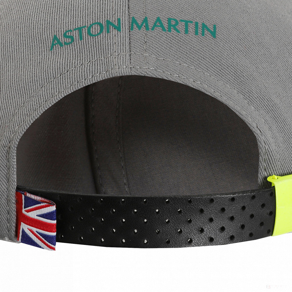 Aston Martin Sebastian Vettell Cappello di Baseball, Adulto, Grigio, 2022