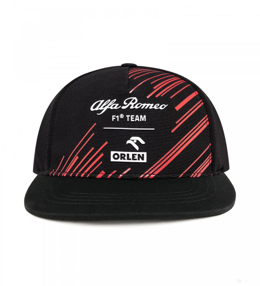 Alfa Romeo Cappello di Flatbrim, Team Adulto, Nero, 2022 - FansBRANDS®