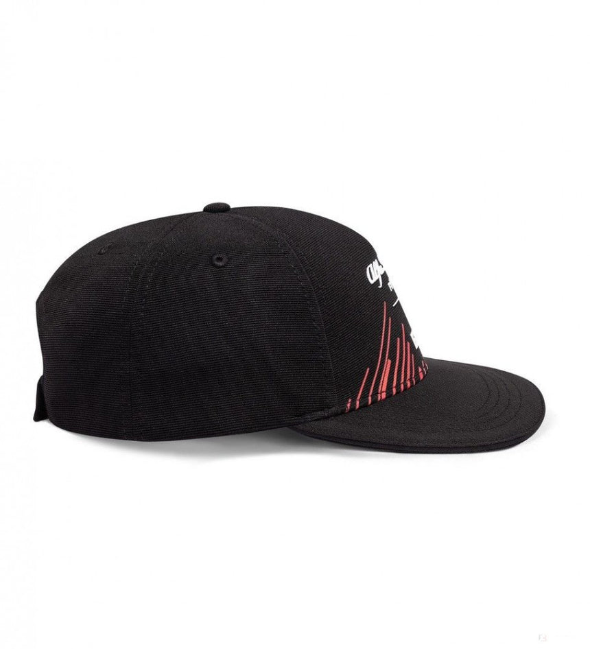 Alfa Romeo Cappello di Flatbrim, Team Adulto, Nero, 2022 - FansBRANDS®