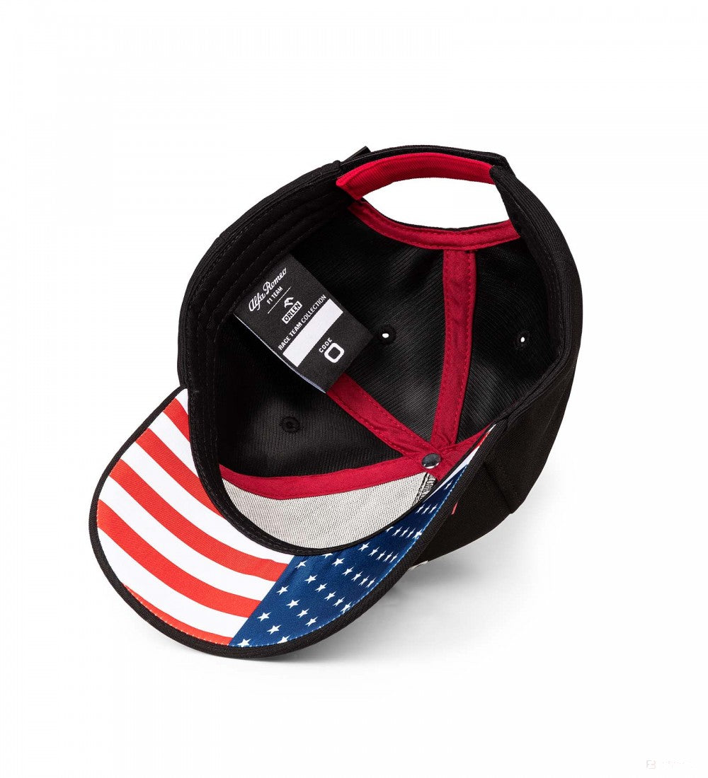 Alfa Romeo Cappello di Baseball, USA GP, Adulto, Nero, 2022 - FansBRANDS®