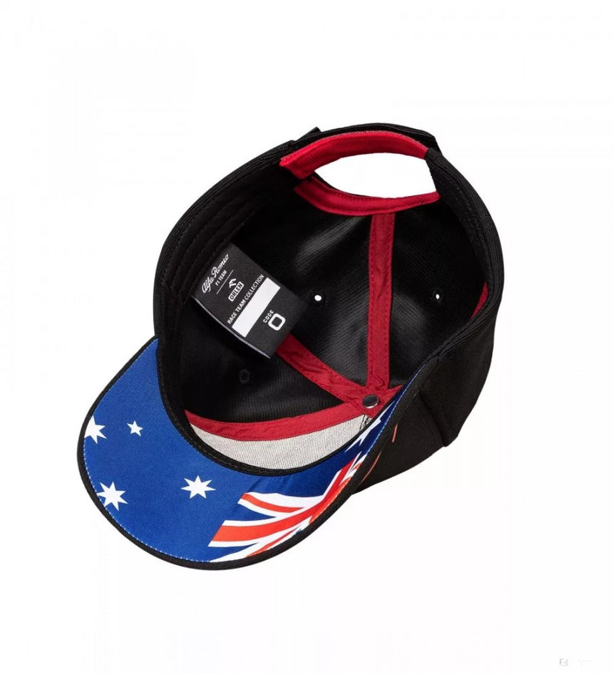 Alfa Romeo Cappello di Baseball, Australian GP, Adulto, Nero, 2022 - FansBRANDS®