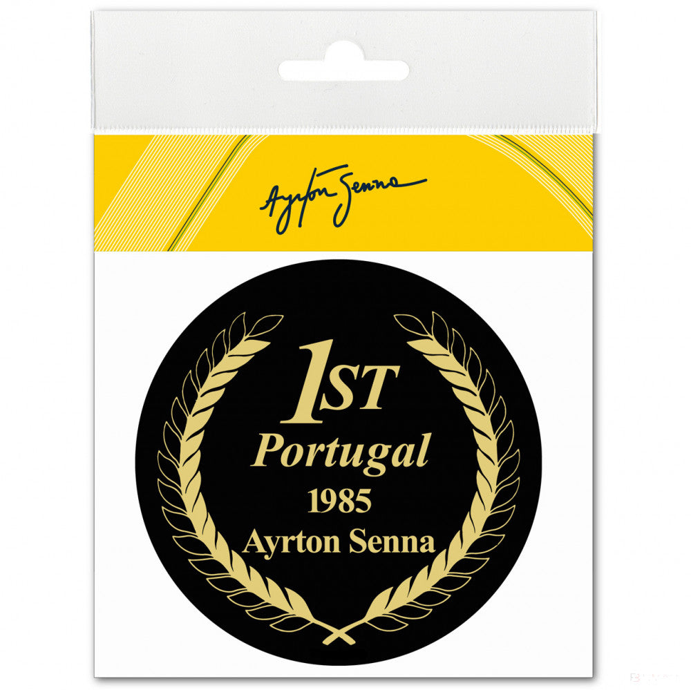 Ayrton Senna Portogallo 1985 Etichetta
