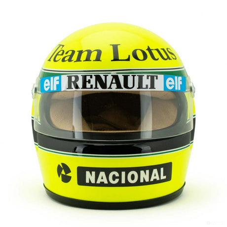 1985, Yellow, 1:2, Ayrton Senna Mini casco 1985
