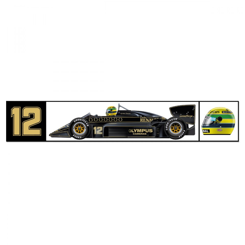 Senna Squadra Lotus Etichetta
