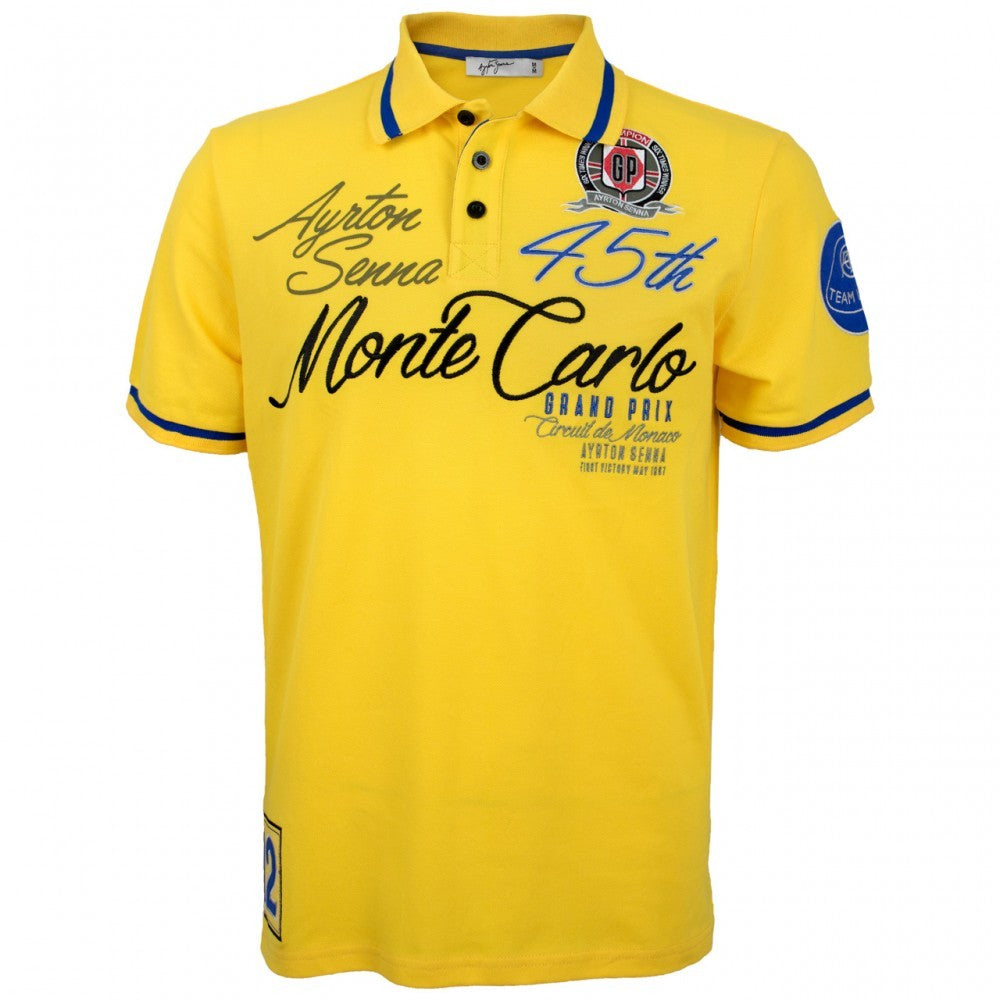 giallo, Senna Monaco Champion Maglietta