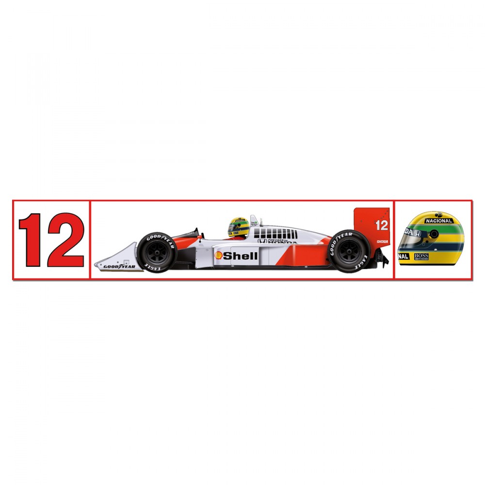Senna McLaren 1988 Etichetta