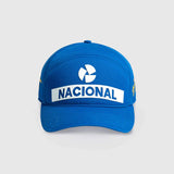 Ayrton Senna cappellino, Nacional, vintage, lavato, blu