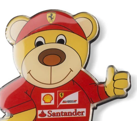 Ferrari Teddy Bear Fridge Magnet