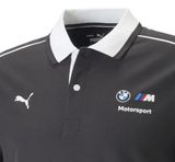 BMW MMS T-Shirt Kragenshirt, Puma, Schwarz