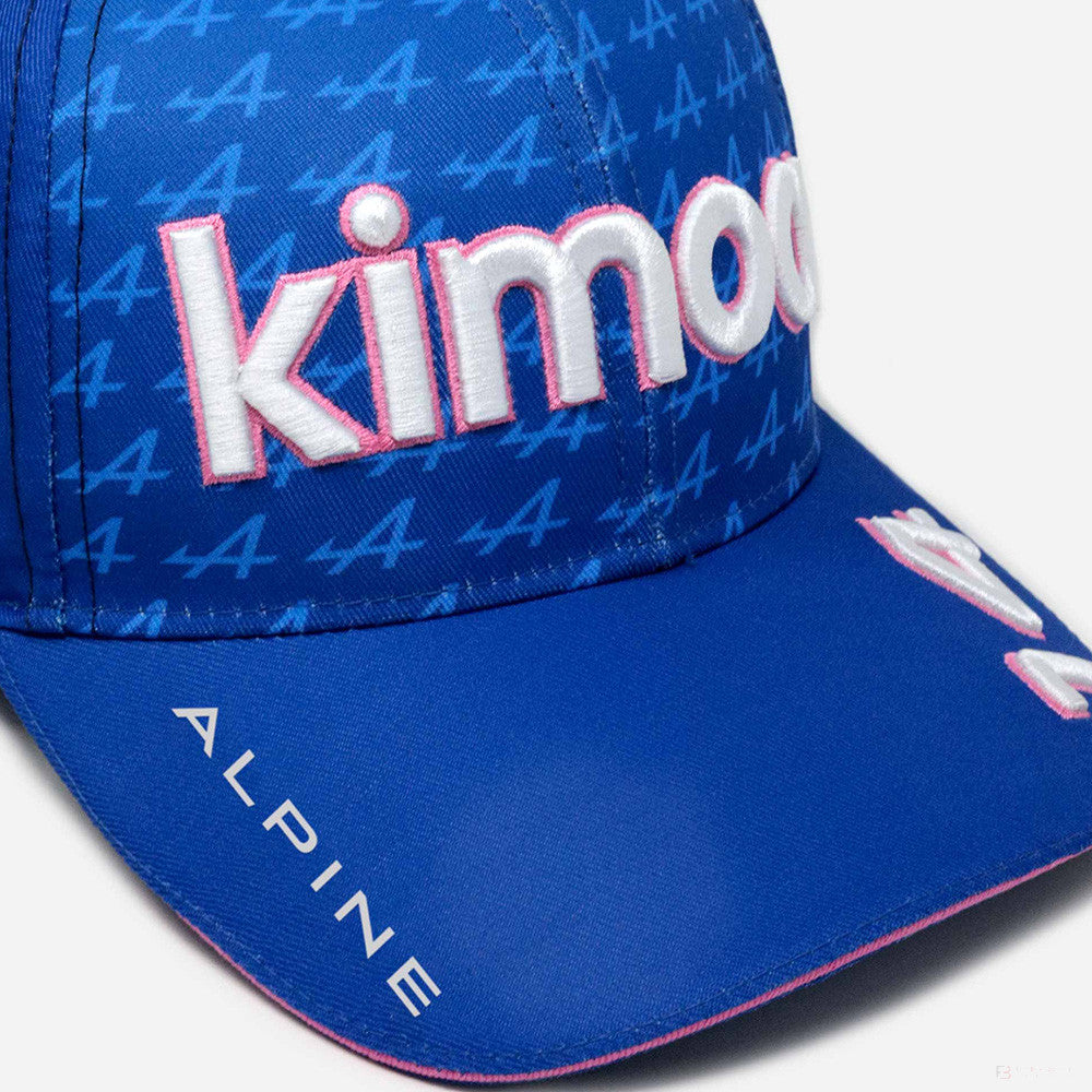 Alpine Cappello di Flatbrim, Fernando Alonso Kimoa, Blu, 2022