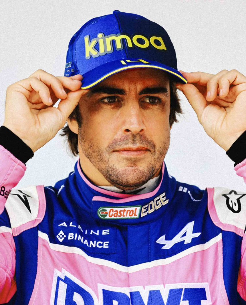 Alpine Cappello di baseball, Fernando Alonso Kimoa Spain GP, Blu, 2022 - FansBRANDS®