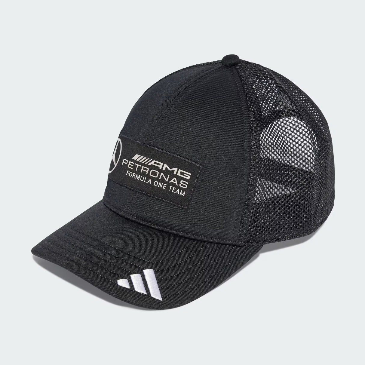 Cappellino Mercedes, trucker, logo completo, nero 🔥
