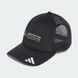 Cappellino Mercedes, trucker, logo completo, nero 🔥
