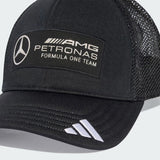 Cappellino Mercedes, trucker, logo completo, nero 🔥