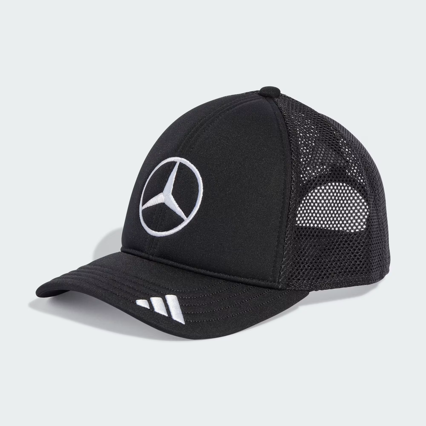 Cappellino Mercedes, trucker, logo grande, nero 🔥