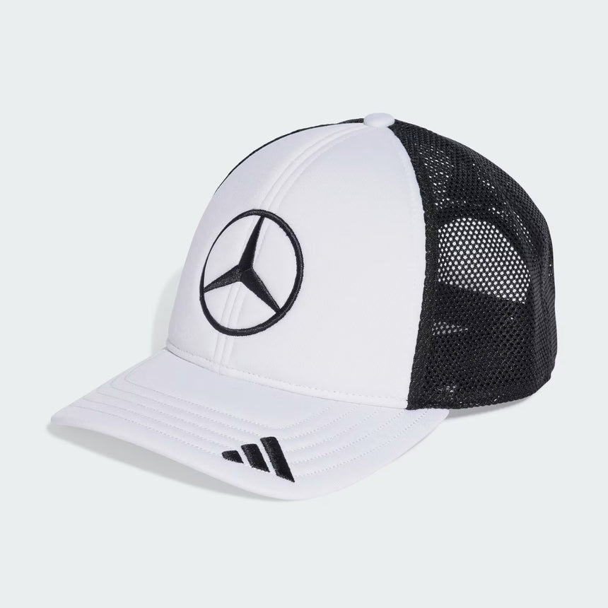 Cappellino Mercedes, trucker, logo grande, bianco/nero 🔥