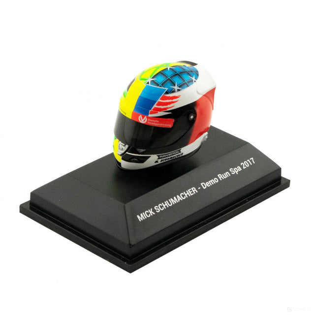 1:8, Mick Schumacher Belgium GP 2017 Mini casco - FansBRANDS®