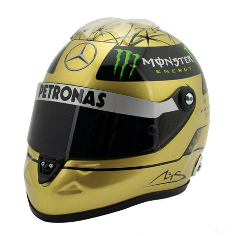 Oro, 1:2, Michael Schumacher 2011 Spa Mini casco - FansBRANDS®