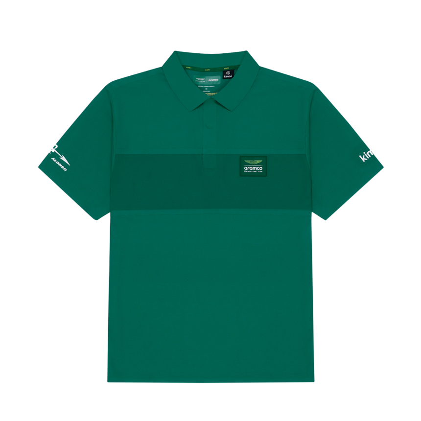 Fernando Alonso Poloshirt, Kimoa, minimal, grün, 2024