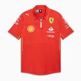 Ferrari t-shirt collo camicia, Puma, squadra, pro, rosso, 2024