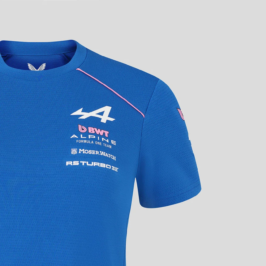 Alpine t-shirt, team, da donna, blu, 2026