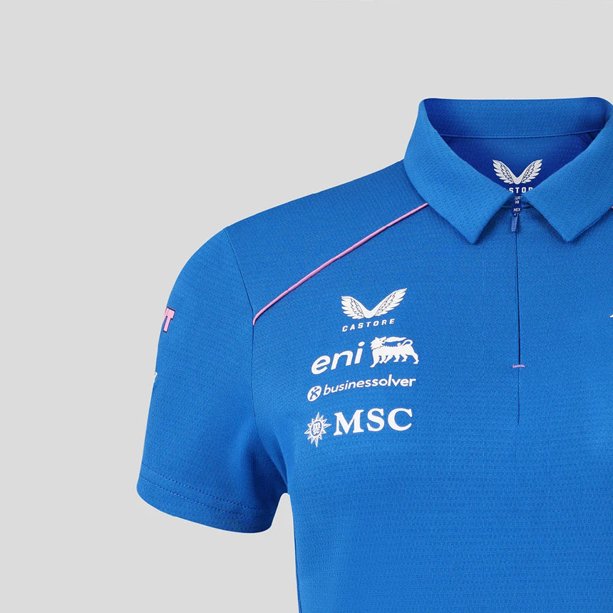 Alpine polo, team, femminile, blu, 2026