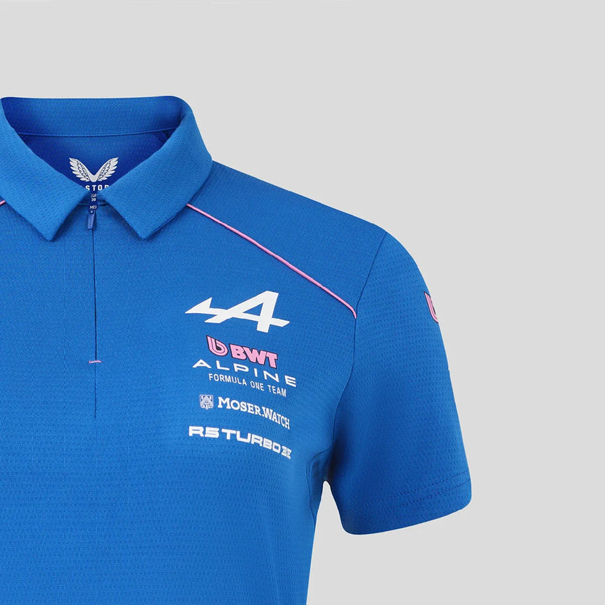 Alpine polo, team, femminile, blu, 2026