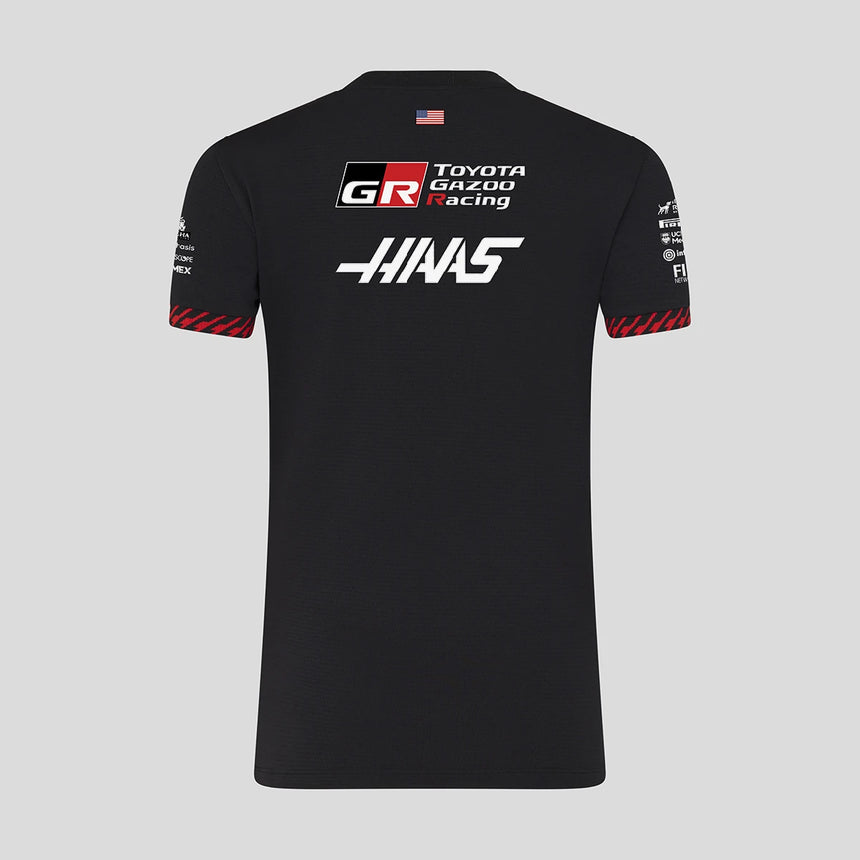 Haas F1 t-shirt, team, femminile, nero