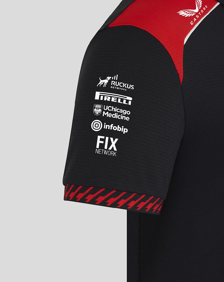 Haas F1 polo, team, da donna, nero