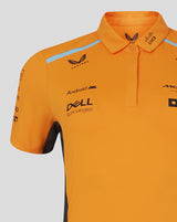 McLaren t-shirt collo camicia, Castore, squadra, donne, arancia, 2024 - FansBRANDS®