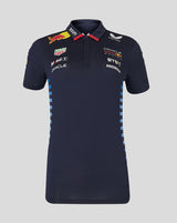 Red Bull t-shirt collo camicia, Castore, squadra, donne, blu, 2024 - FansBRANDS®