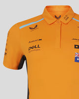 McLaren t-shirt collo camicia, Castore, Oscar Piastri, donne, arancia - FansBRANDS®