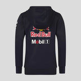 Felpa Red Bull con cappuccio, team, zip integrale, bambini, blu