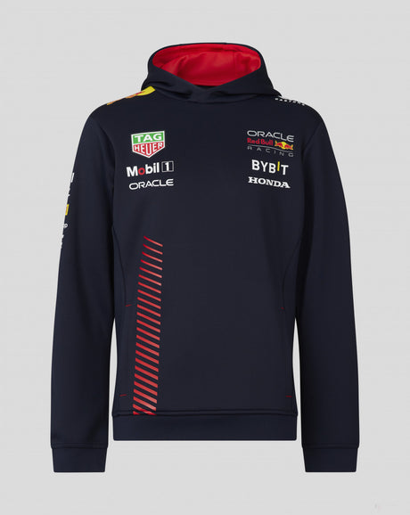 Red Bull Racing sweatshirt, hooded, team, blue, kids, 2023 - FansBRANDS®