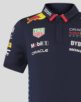 Red Bull t-shirt collo camicia, Castore, squadra, bambini, blu, 2024 - FansBRANDS®