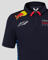 Red Bull t-shirt collo camicia, Castore, Max Verstappen, bambini, blu, 2024 - FansBRANDS®