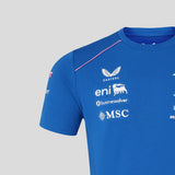 Alpine t-shirt, team, blu, 2026
