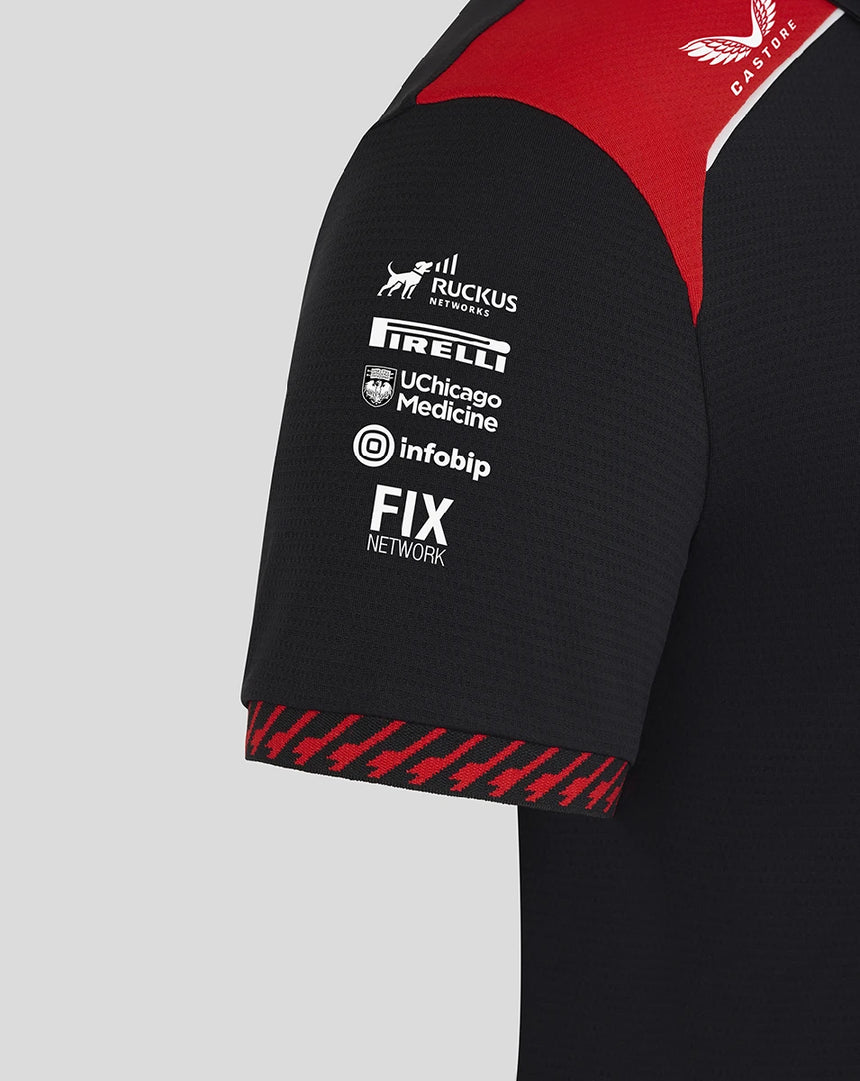 Haas F1 polo, team, nero