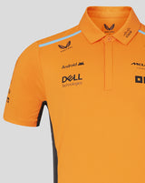 McLaren t-shirt collo camicia, Castore, squadra, arancia, 2024 - FansBRANDS®