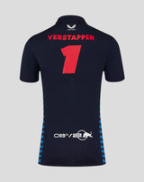 Red Bull t-shirt collo camicia, Castore, Max Verstappen, blu, 2024 - FansBRANDS®